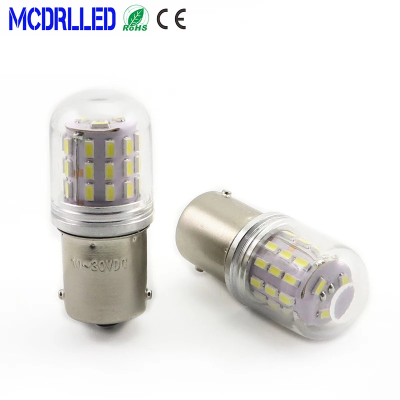 Mcdrlled G18 R10W P21W Led Bulbs Boat Semaphore Strobe Auto Signal Light White 6V 12V 24V 48V