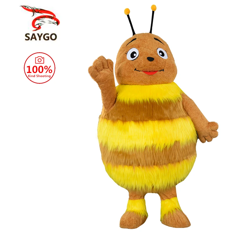 SAYGO Fancy Inflatable Garment Honeybee Cosplay Halloween Costume Adult Full Body Bee with Wing Disfraz Party Play Dress