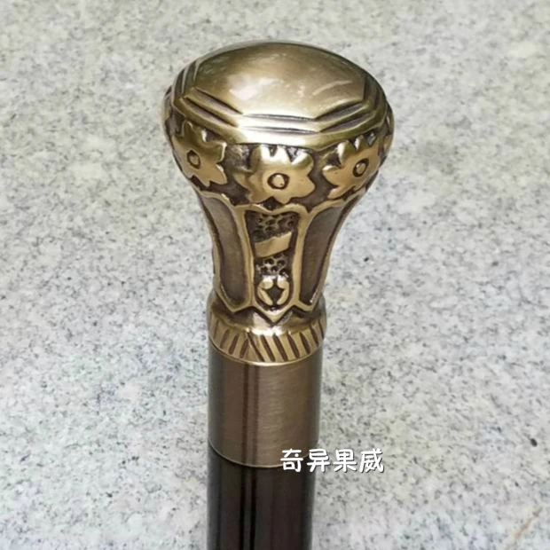 

Solid copper round cane cane old classical civilization civilization stick stick birthday gift