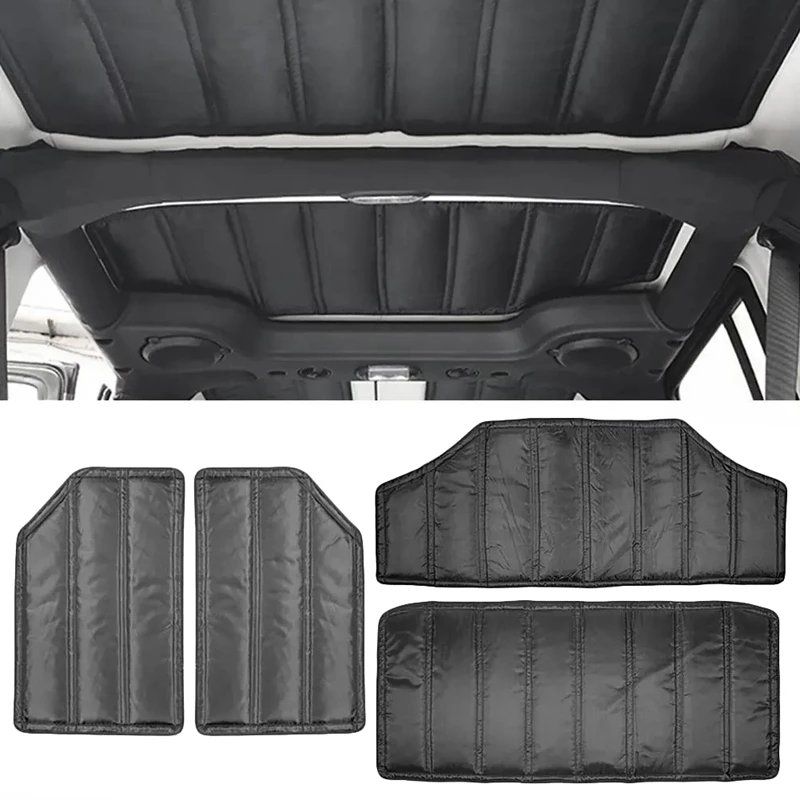 

Car Roof Hardtop Sound Deadener Thick Durable Headliner Hinges Heat Insulation for Jeep Wrangler JK 12-17 4 Door