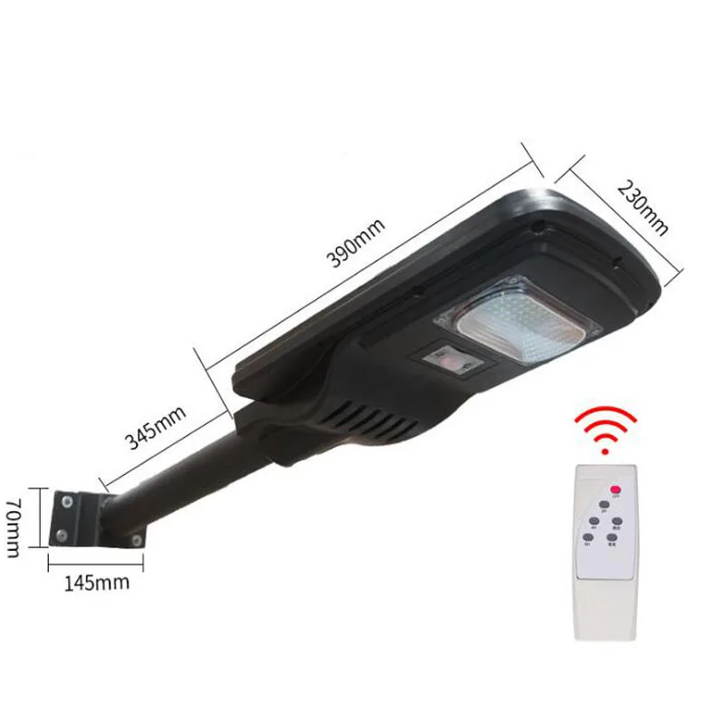 Imagem -04 - Integrado Led Solar Luzes de Rua Jardim Lâmpada Energia Luminaria Impermeável ao ar Livre Ip66 Pir Sensor Peças 30w 50 80