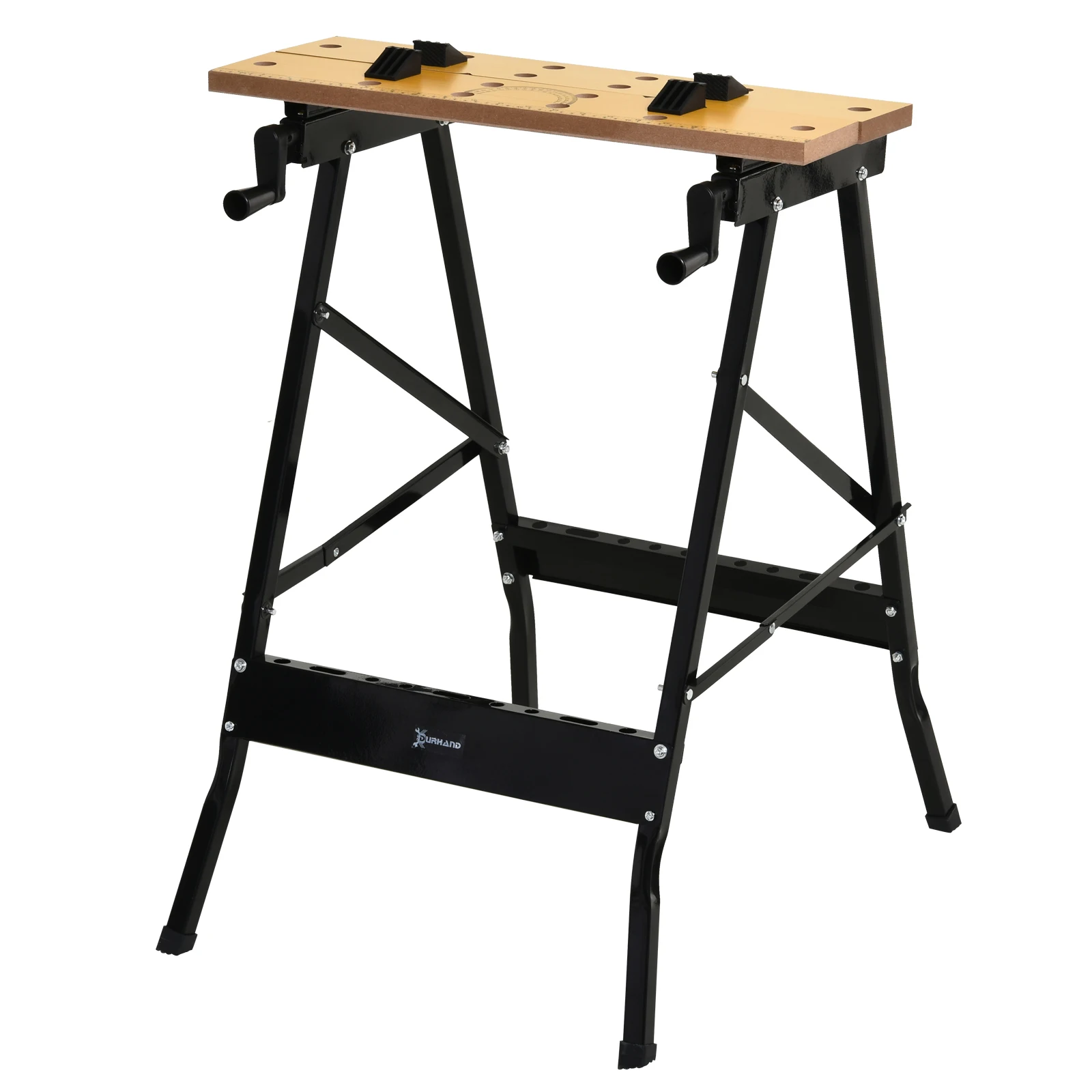 DURHAND multipurpose folding worktable with iron clamp MDF