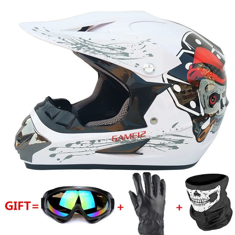 

Motorcycle Helmet Biker Full Face Casco Moto Off Road Helmet ATV Dirt Bike Downhill MTB Capacete Moto Glasses Motocross Helmet