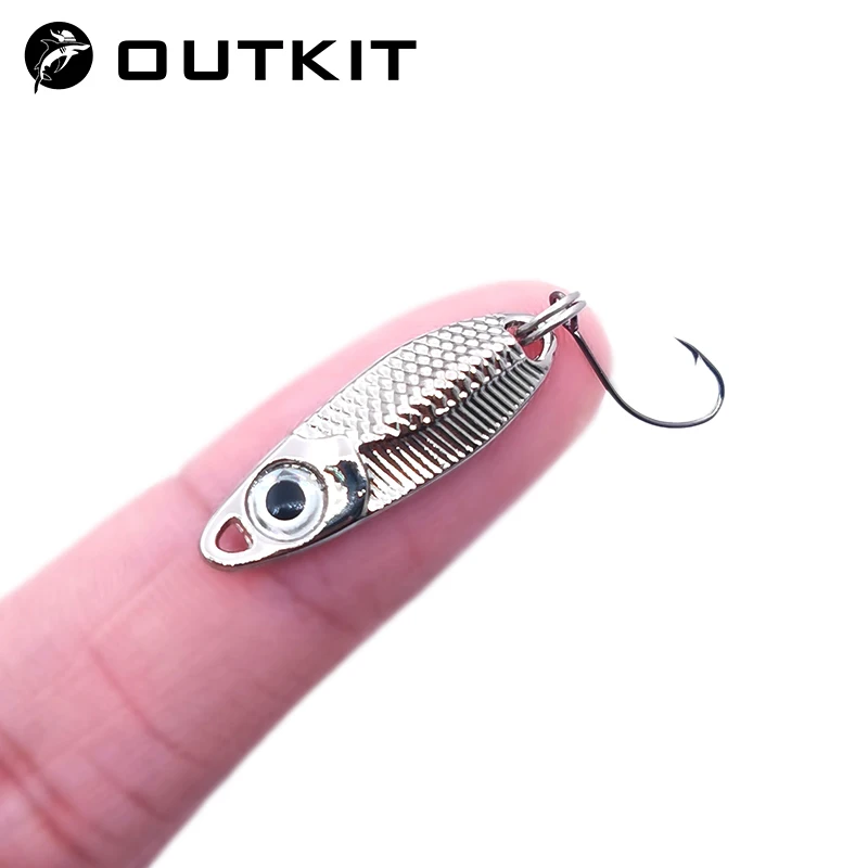 NEW Mini fishing Lure 1.5g2.5g3.5g spoon metal lures Spinnerbait Minnow small fish Single Hook jig Stream Trout baits pesca hot