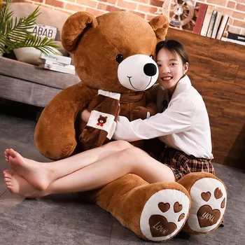 高品質 4 色テディベアスカーフぬいぐるみクマぬいぐるみ人形枕子供愛好家の誕生日ベビーギフト