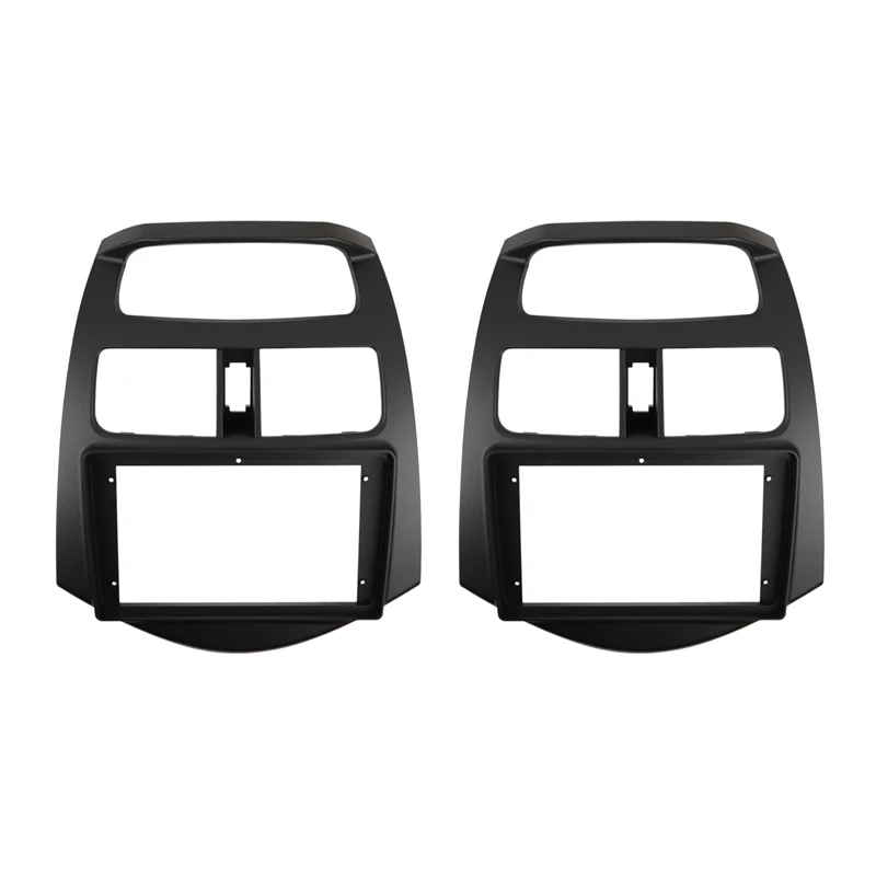 

2X 9 Inch Radio Fascias for Chevrolet Spark 10-13 Double Din DVD Stereo Panel Dashboard Refitting Installation Frame