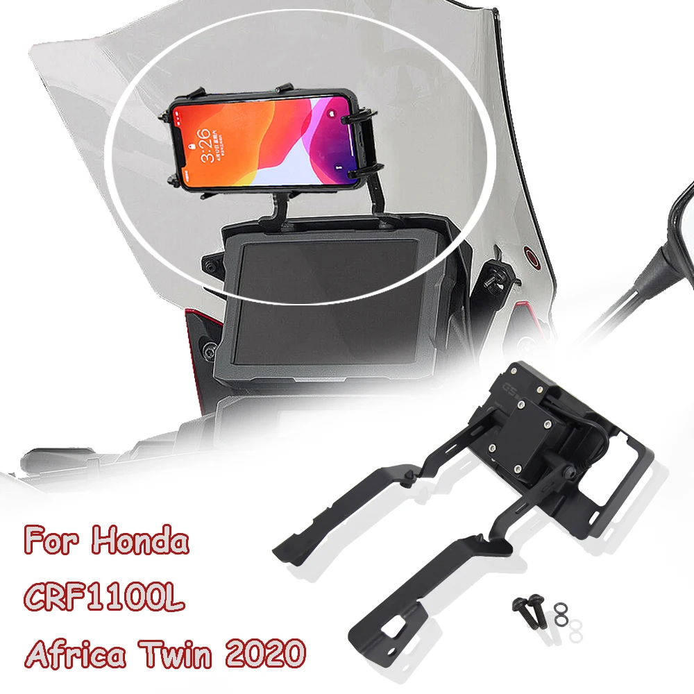 Motorcycle For HONDA CRF1100L Africa Twin CRF 1100 L 2021 Front Phone Stand Holder Smartphone Phone GPS Navigaton Plate Bracket