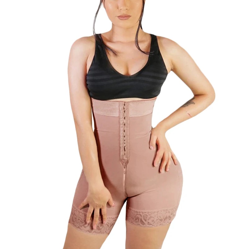 Fajas Colombian Girdle Waist Trainer Double Compression BBL Shorts Tummy Control Sheath Slimming Flat Stomach Modeling Belt