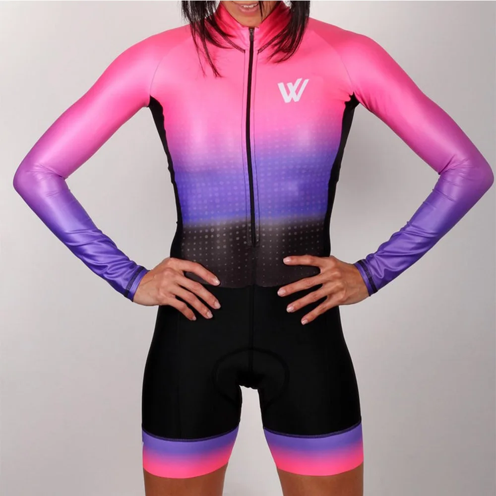 cycling triathlon women Summer clothes 2019 long sleeve skin suit ciclismo feminino body suit Running wear swim rompers jumpsuit