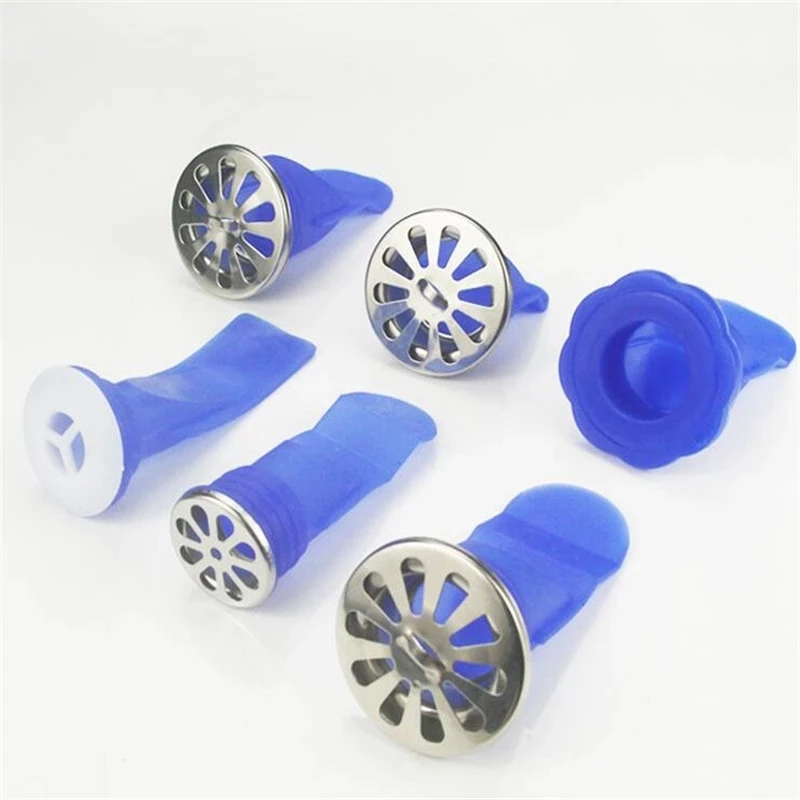 Deodorization Silicone Sink Strainer Kitchen Bathroom Floor Drain Seal Set Round Channel Drain Anti-odor Backflow Insect Control