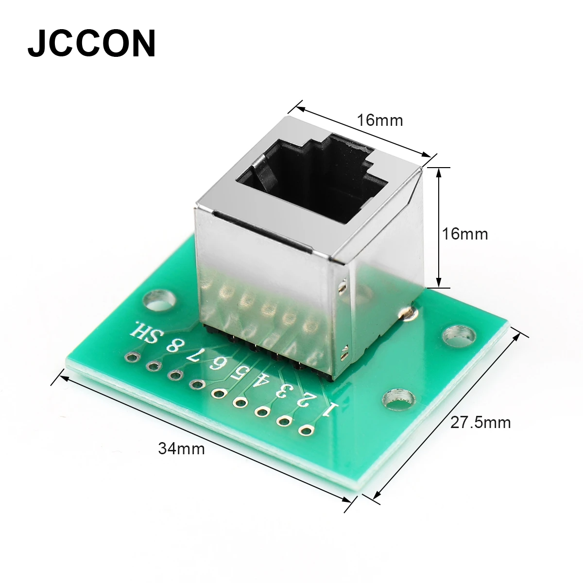 1Pcs RJ45 Splitter Module Set Adapter Board Modular Ethernet Connector Adapter Network Interface + Breakout Board + Pin Header