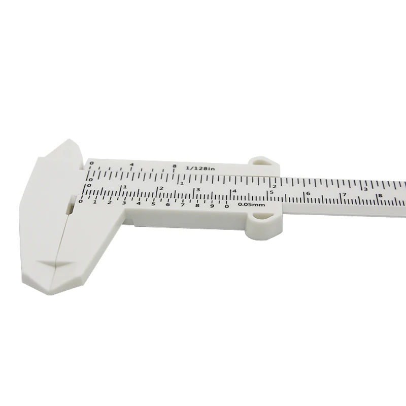 1Pcs Plastic 150MM Waterproof Sliding Vernier Caliper Student Mini Experimental Measuring Tool Permanent Makeup Eyebrow Ruler