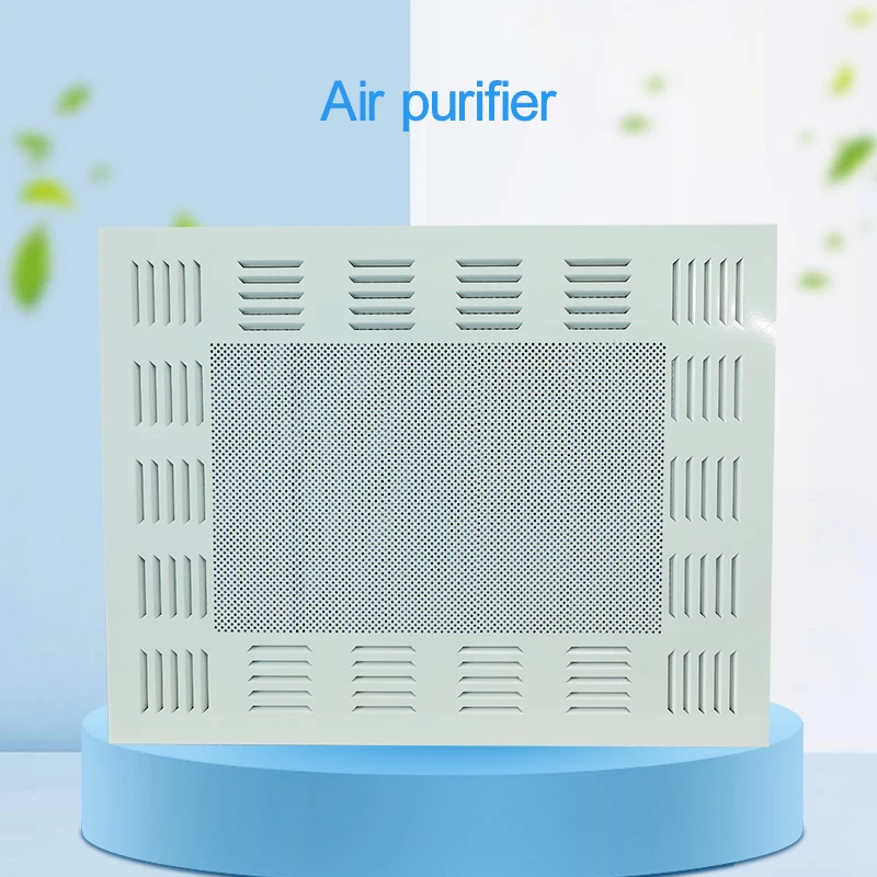 نوع السقف تنقية الهواء ورشة تنقية FFU الصناعية عالية الكفاءة تصفية معدات تنقية 220 فولت ZJ-600