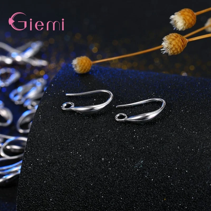DIY Machen Zubehör 925 Sterling Silber Haken 10 teile/los Ohrring Erkenntnisse Für Schmuck Machen Ohr Verschluss Drähte Frauen Brincos – Detail 9