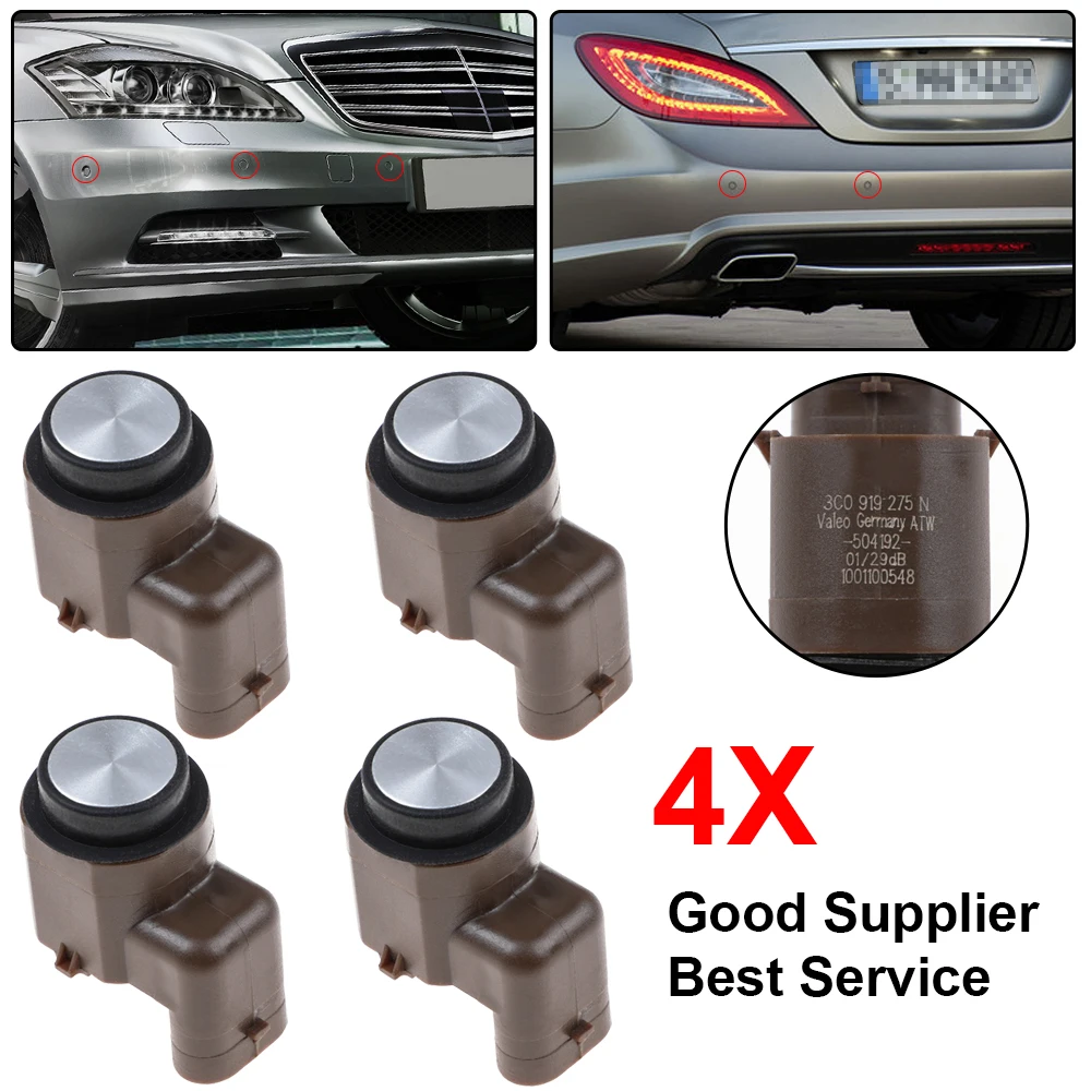 

YAOPEI 4PCS New Car PDC Backup Parking Sensor Radar For VW 2005-2010 Passat B6 R32 3C0919275N