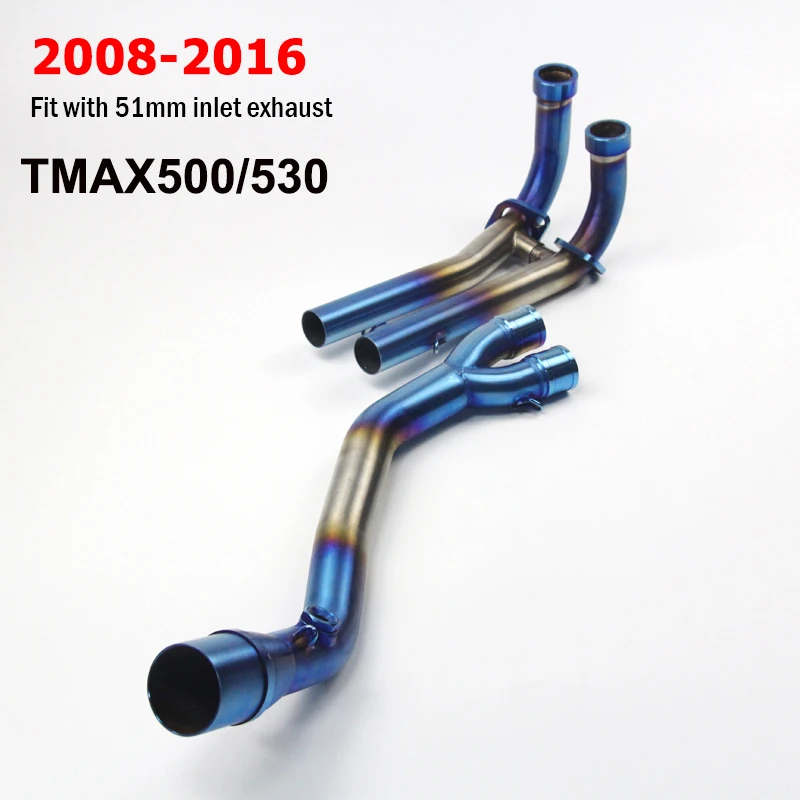 T-max 500/530/560 Slip-on Motorcycle Exhaust Headers Down Pipe 51mm Escape Front Pipe for Yamaha Tmax 500 Tmax 530 2008-2020