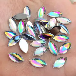 Various sizes Flatback Gems Crystal AB Rhinestones Clear Acrylic Crystal Stones Non Hotfix Strass scrapbook Beads DIY craft