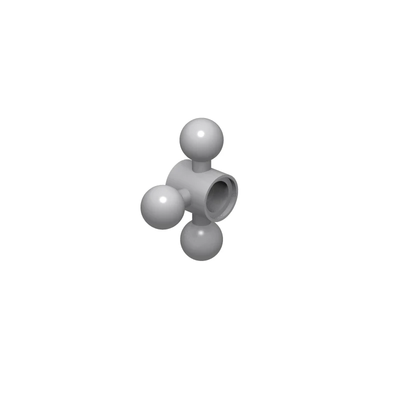 Bras de direction à module haut avec 3 boules de remorquage, pièces de briques MOC compatibles, 15460, 67325, construction de nuits, jouet cérébral