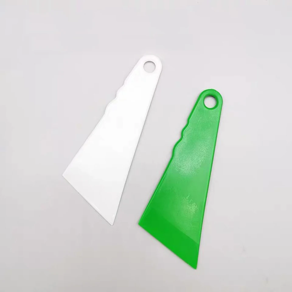 Triangle Window Tint Scraper Car Vinyl Film Wraps Applicator Tools Small White/Green Hand Plastic Squeegee Quality & Durable k56