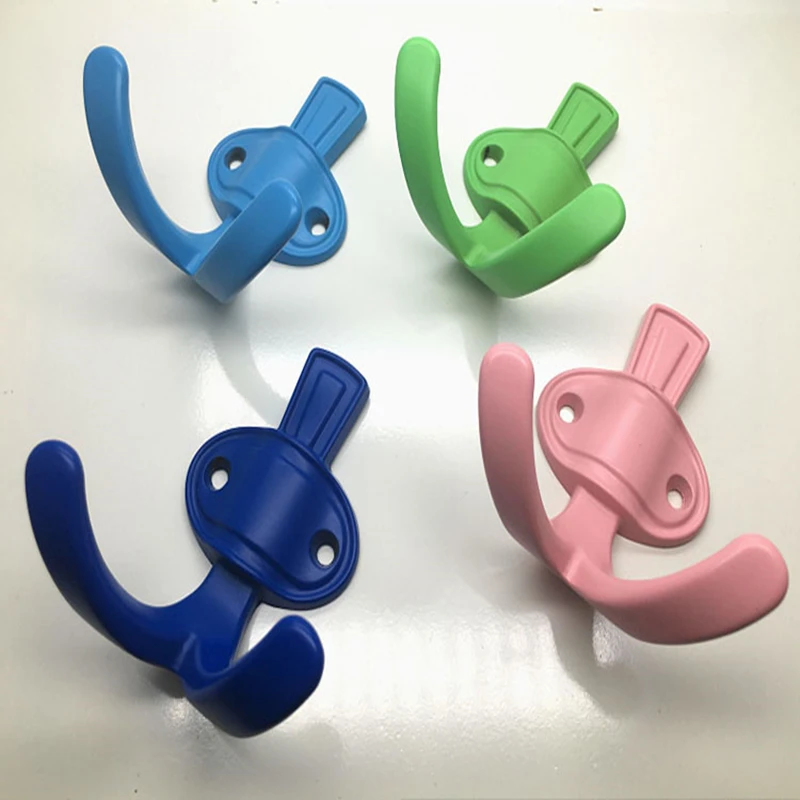 FAST SHIPPING 80x49MM Colored Zinc Alloy Clothe Hook Clothes Hanger Knobs Drawer Knob for Kids/ Children Cabinets Cupboard Knobs