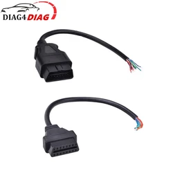 OBD2 16Pin Female Male Extension Opening Cable Car Diagnostic Interface Connector 16 pin OBD 2 Adaptor 30CM/60CM Converter