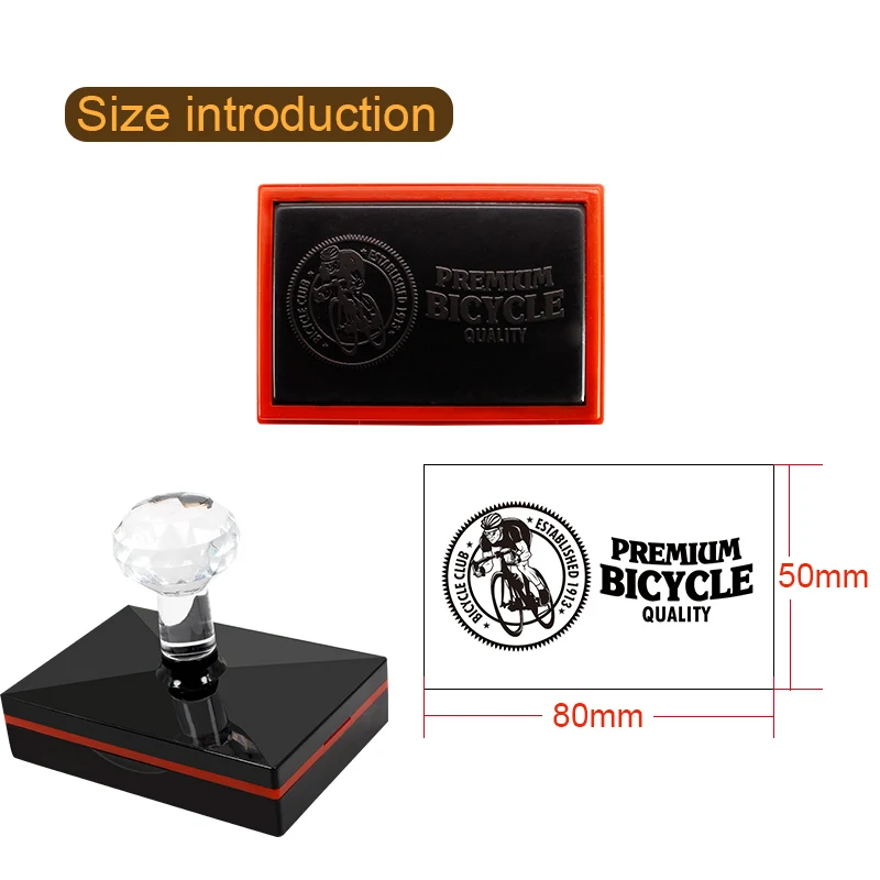 50x80mm Biggest Size Professional Rectangular Photosensitive Stamp,Personal Seal,Wedding Customized Stamp