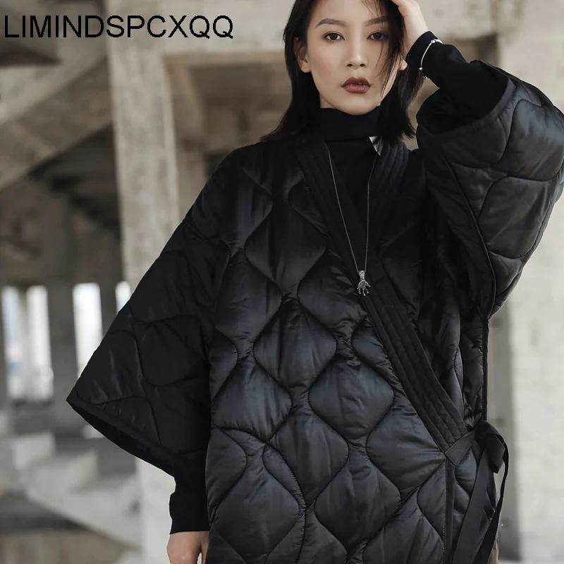 Parka Jacket Coat Long Autumn Winter Women Down Female Large Female Female 2024 Lady Outwear Quilted Kimono Cotton-padded