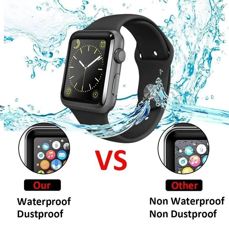 Screen Protector Clear Full Protective Film For Apple Watch 7 6 SE 5 4 40MM 44MM Not Tempered Glass For iWatch 7 3 2 1 45MM 41MM