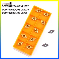 Discount 10PCS CCMT070204/08UE6020 CCMT060204/08 VP15TF Carbide Inserts Turning Blade Plate Cutter CNC Lathe Tool Turning Holder