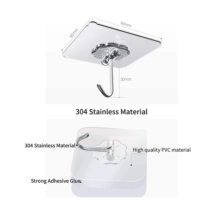 xiaomi youpin 1/3/5/10pcs Wall Hooks Seamless Self Adhesive Hooks Door Wall Hangers Reusable Hanging Hook for Kitchen Bathroom