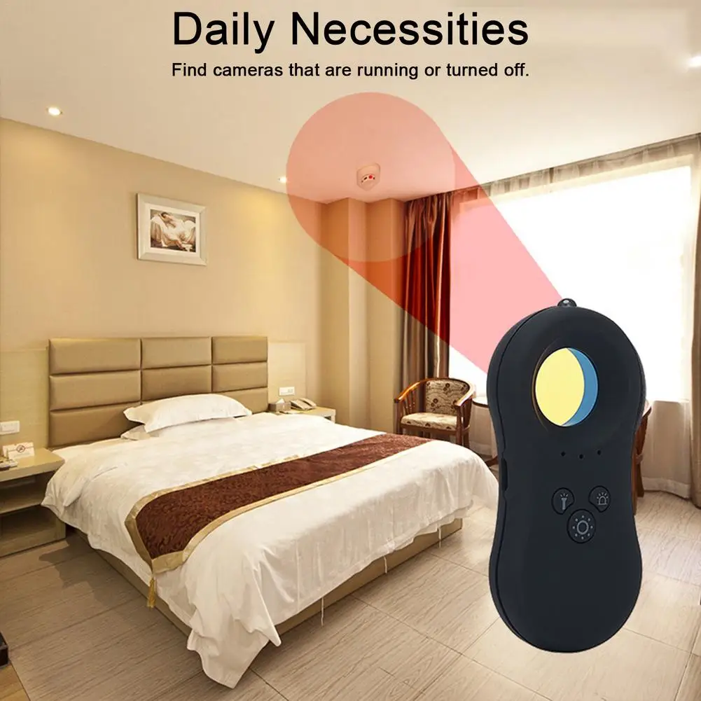 كاميرا للكشف عن كاميرا خفية المحمولة الثقب عدسة خفية الكشف عن أداة مكافحة يبصر حماية الأمن مع عرض الأشعة تحت الحمراء