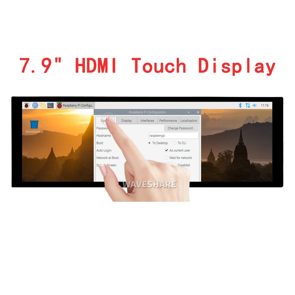 7.9inch Touch Screen for RasPi RPI Raspberry Pi 3 Model B 4 5 Zero W Projects LCD Display Complete Kit 8GB 16GB RAM Accessories