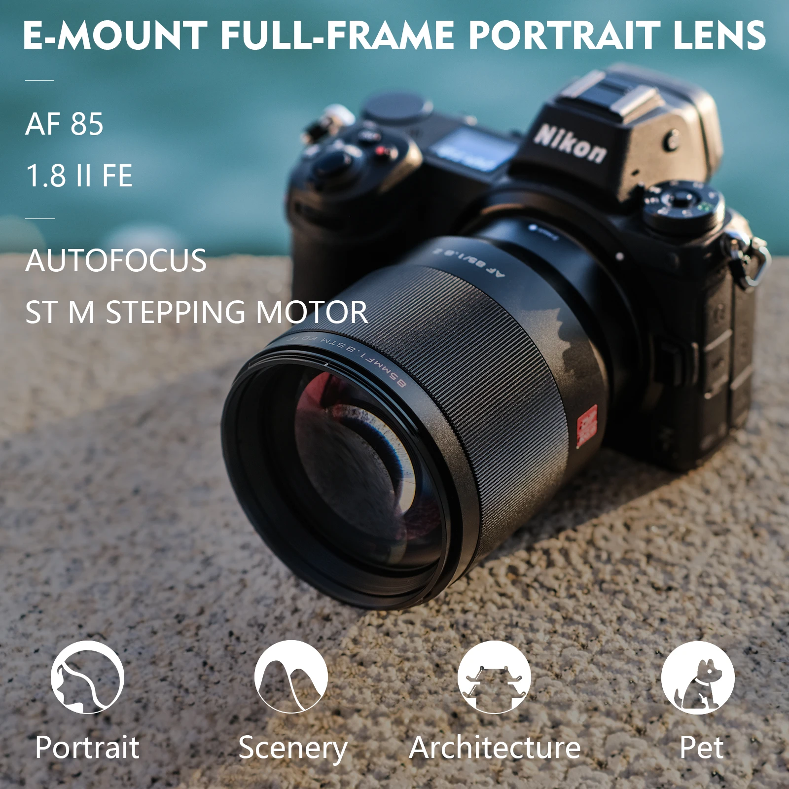 VILTROX 85mm F1.8 Nikon Z Lens Auto Focus Portrait Prime Lens Full Frame for Nikon Z Mount Camera Lens Z5 Z50 Z6 Z6II Z7II Z8