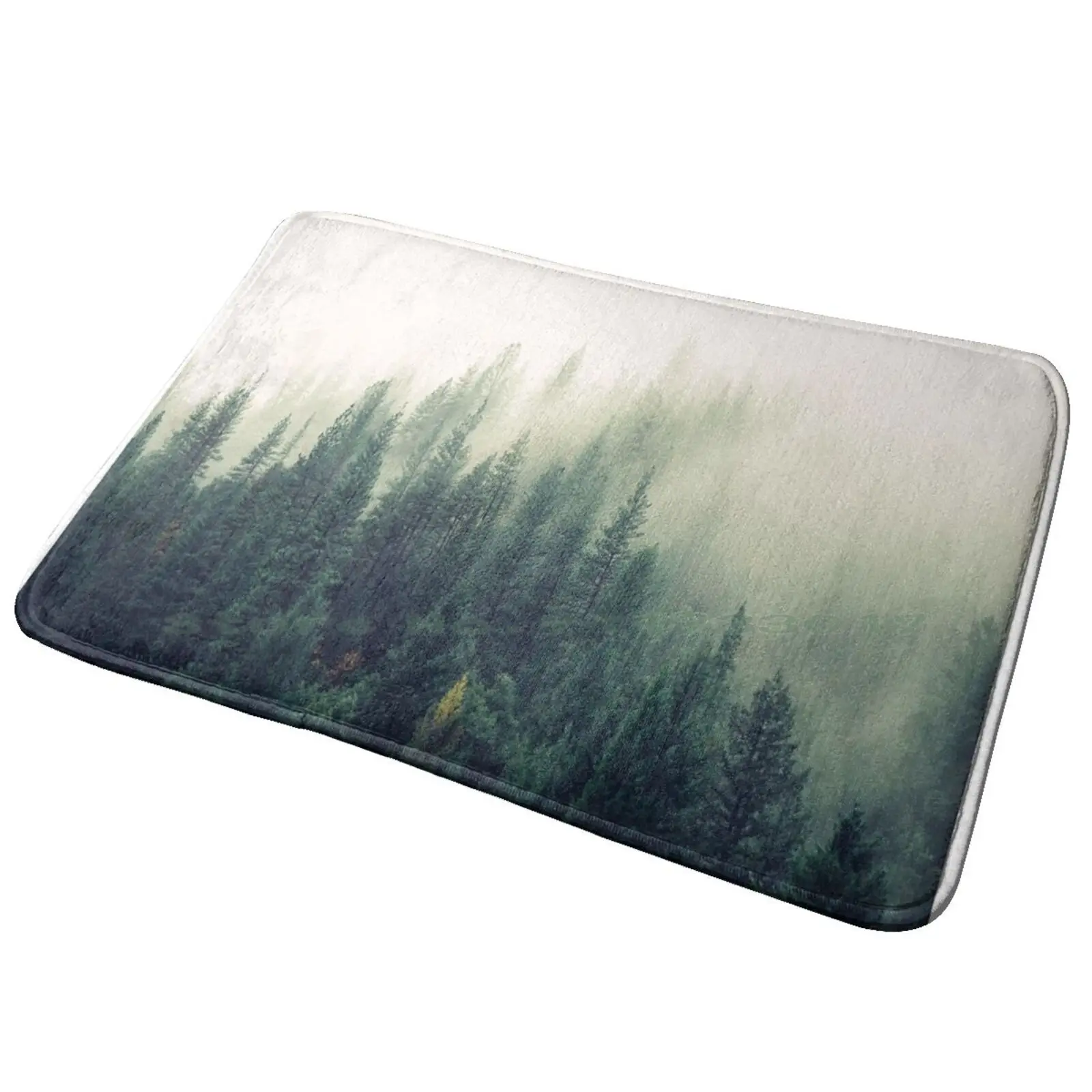 Fog Forest Nature Landscape Entrance Door Mat Bath Mat Rug Andretaulani Enrique Iglesias Moustache Hair Coloring Anti-Slip