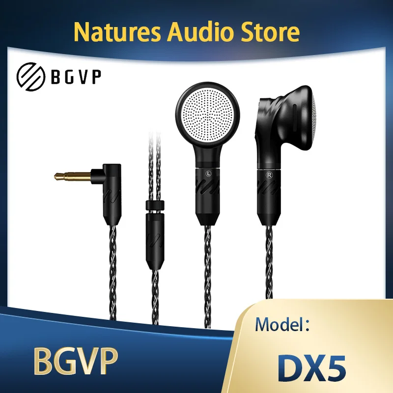 

BGVP DX5 HIFI Dynamic Earphone Metal Stereo Earbuds with MMCX Headset High Quality HiFi Detachable cable earplugs Headphone