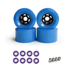 4PCS 83mm Longboard Wheels with Bearing and spacer Combo 80A PU wheels