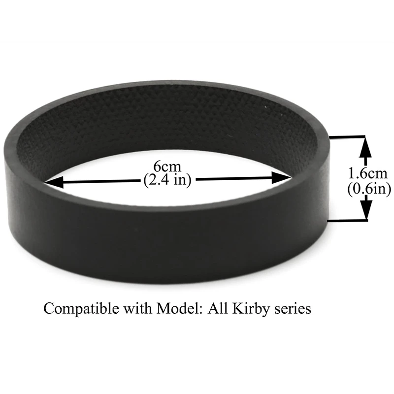 Cinghia zigrinata per aspirapolvere AD per Kirby All Generation G3 G4 G5 G6 cintura di ricambio per aspirapolvere nera