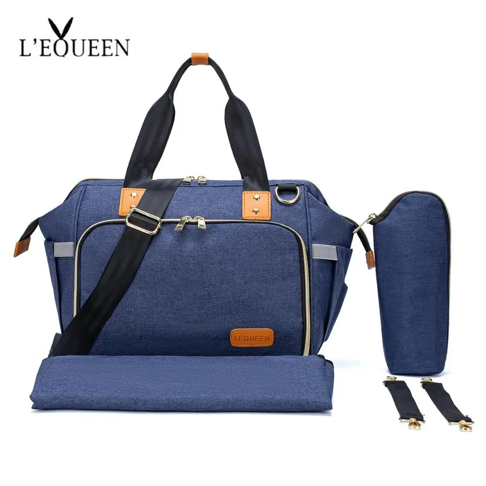 Hot LEQUEEN Diaper Bag Messenger Bag Shoulder Bag Multi-functional Large Capacity Outigong Baby Crib Sleeping Bag Dropshipping