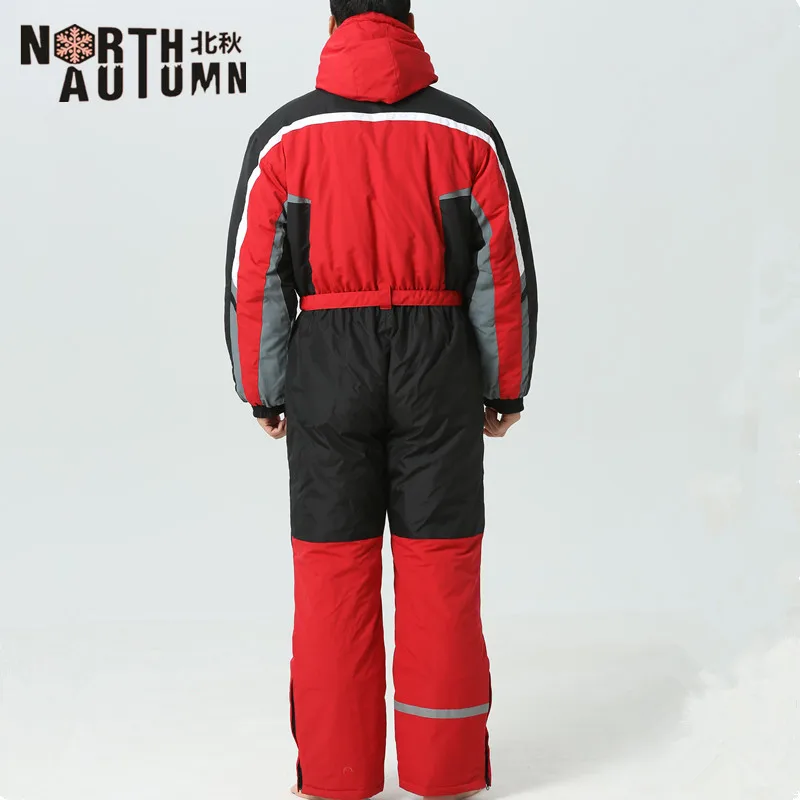 Hot Winter Men Outdoor Skiing Jumpsuits Thermal Waterproof Windproof Ski Suits Male Snowboarding One-piece Snowsuit Warm Clothes