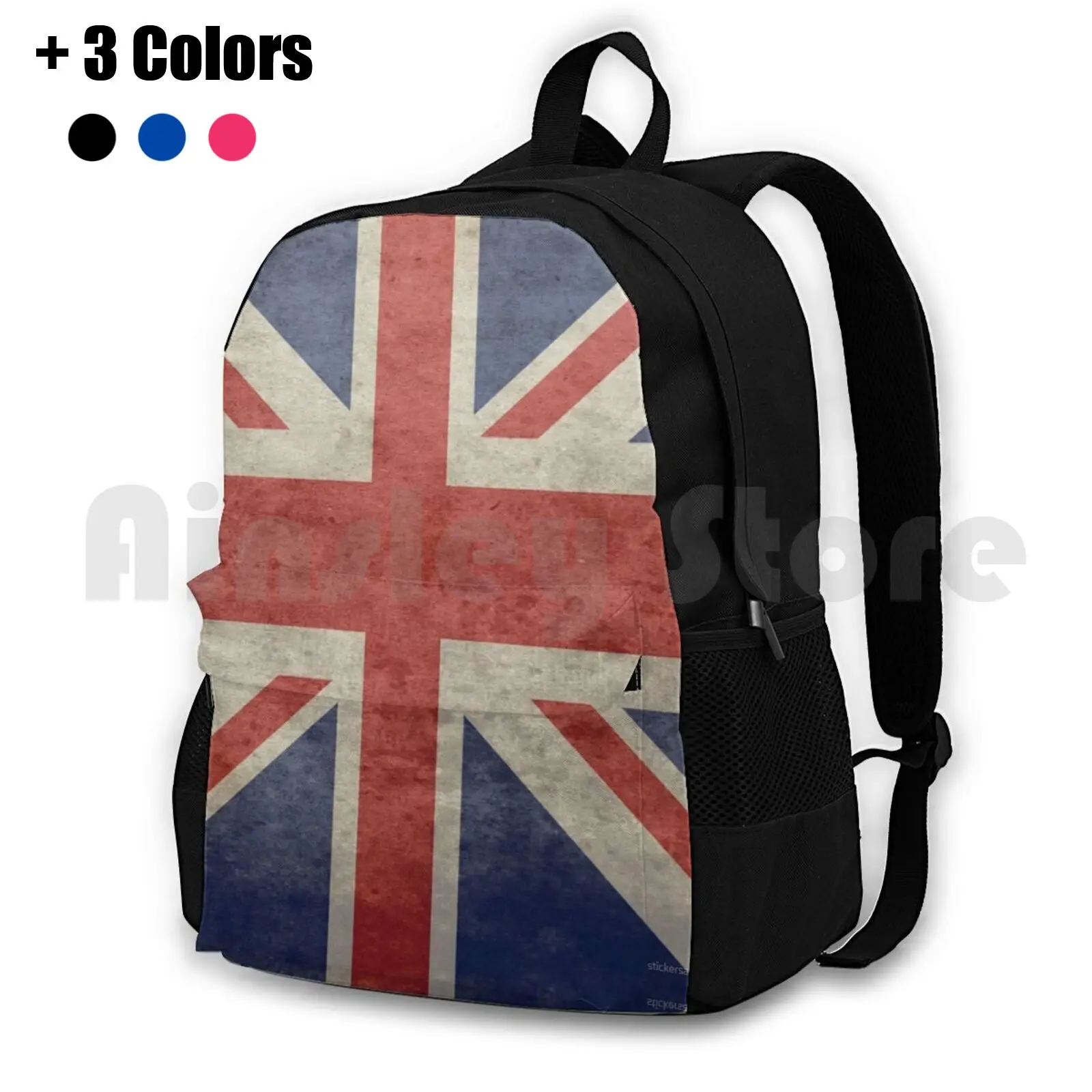 Uk Flag Pillow-Union Jack Cushion Outdoor Hiking Backpack Riding Climbing Sports Bag Union Jack Uk Flag Flags United Kingdom