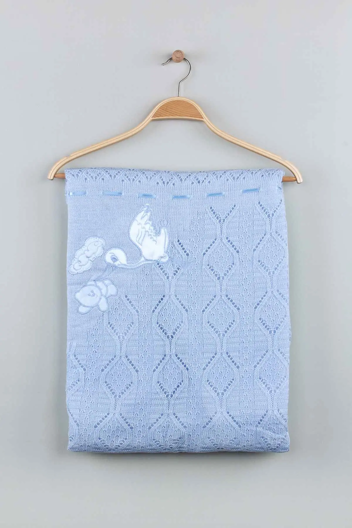 Blue hand knitted knitwear baby blankets for girls boys babies cotton seasonal warm 80*80 cm special blankets models