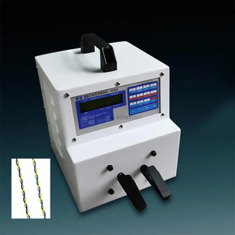 110V/220V Microcomputer Winding Machine Fully Automatic Pedal Twisting Machine High Speed Stranding Machine 90W 300-7500 Rev/min