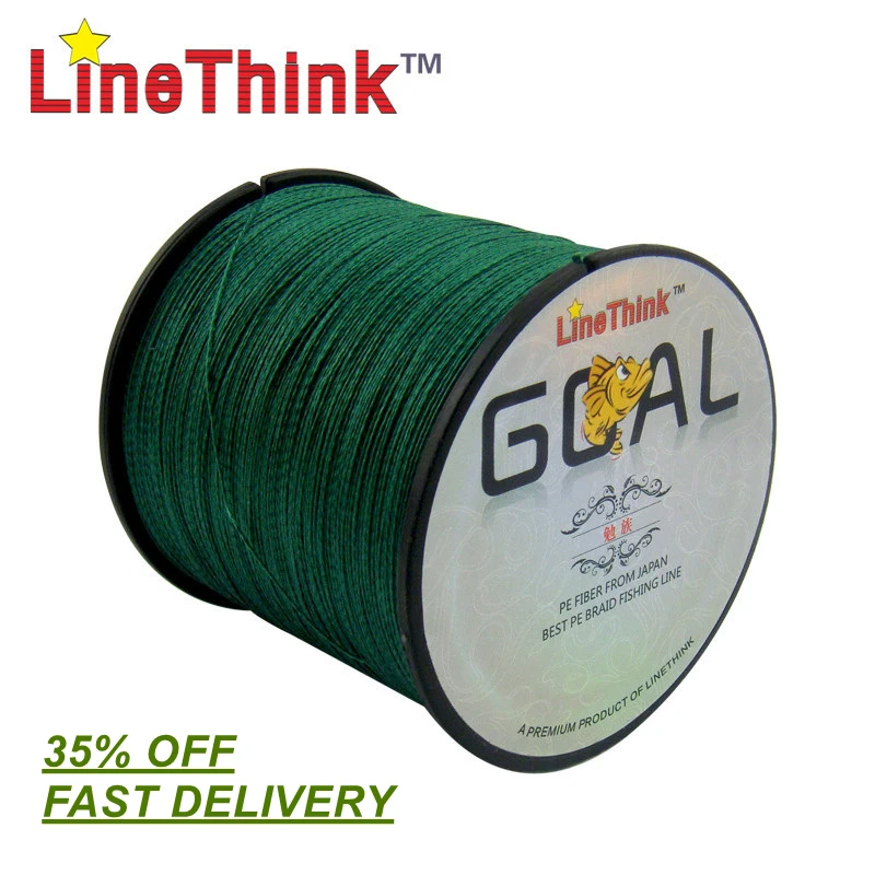 

500M Brand LineThink GOAL Japan Multifilament 100% PE Braided Fishing Line 8LB to 100LB Free Shipping