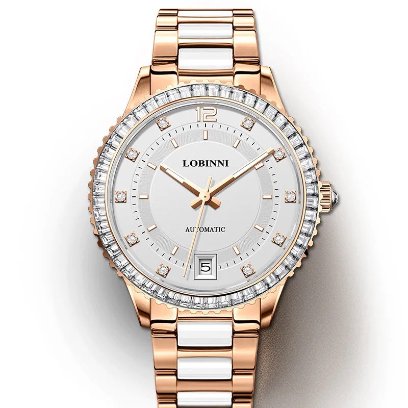 LOBINNI New Women's Mechanical Watches MIYOTA Movement Automatic Watch Sapphire Glass Waterproof 50m Women Watches