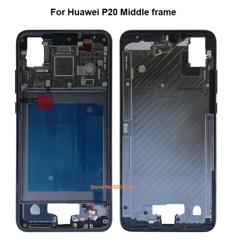 For Huawei P20 Pro CLT-AL00 L09 L29 Metal Front Middle LCD Screen Housing Frame Bezel Chassis Replacement Repair For Huawei P20