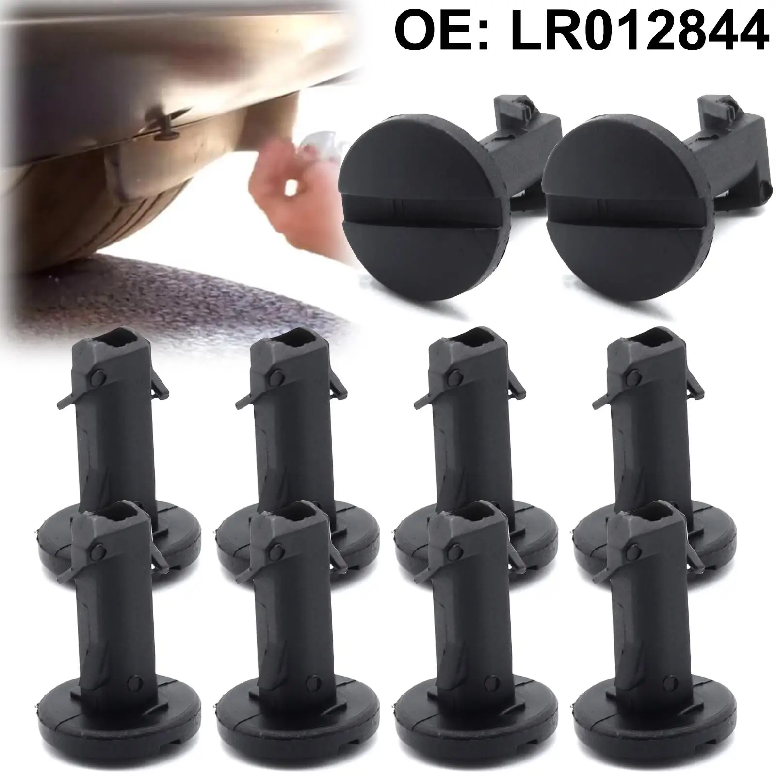 10pcs Car Tow Hook Cover Towing Cap Eye Clips Rear Front Bumper For Land Rover Discovery 4 LR4 Range Rover Sport Velar LR012844