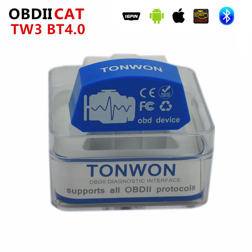 Tonwon TW3 ICAR2 BT3.0 /BT 4.0/ WiFi Car Diagnostic Scanner Tool ELM327 For iOS/Android Check Vehicle Engine Device Tool