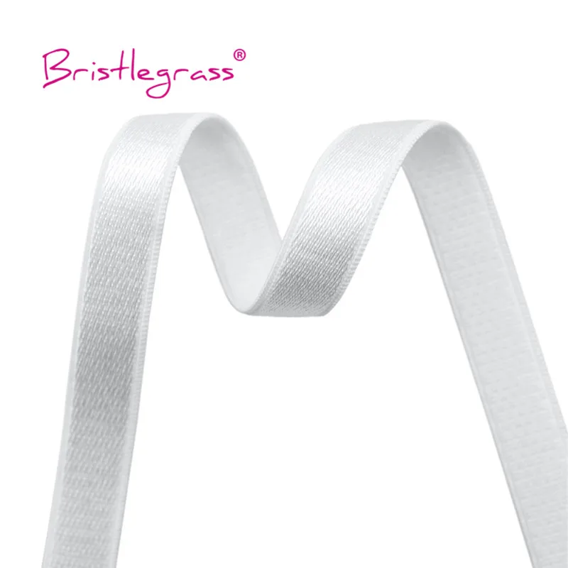 BRISTLEGRASS 2 5 10 Yard 3/8" 10 mm glänzender Nylon-BH-Träger, elastisches Spandex-Satinband, Schulterband, Unterwäsche, Dessous, Nähbesatz – Detail 33