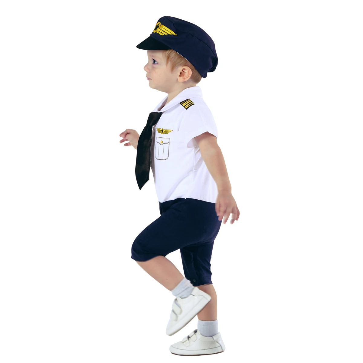 Baby Boy Pilot Romper Newborn Astronaut Costume Space Suit Infant Halloween Carnival Fancy Dress Playsuit Aviator Jumpsuit