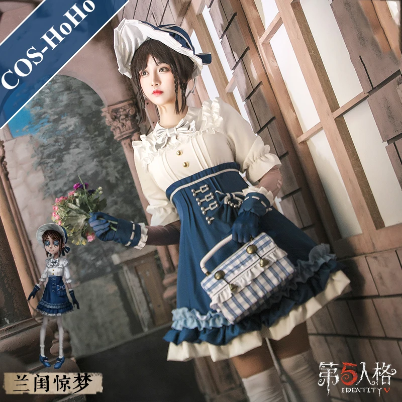 COS-HoHo Anime Game Identity V Gardener Emma Woods New Skin Lolita Dress Lovely Uniform Cosplay Costume Role Play For Women